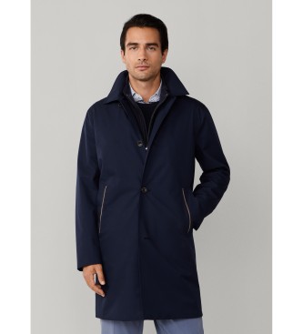Hackett London Belgravia Coat Mac navy