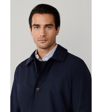 Hackett London Belgravia Coat Mac navy