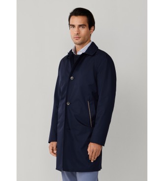Hackett London Belgravia Coat Mac navy
