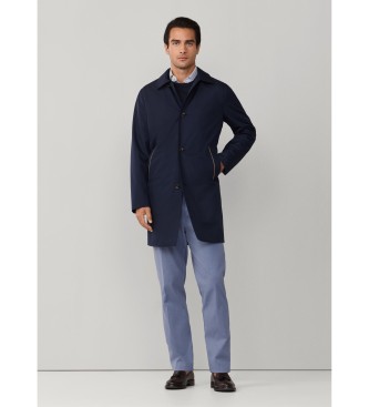 Hackett London Belgravia Coat Mac navy