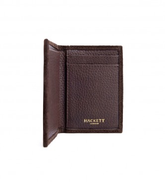 Hackett London Leather Wallet Ludgate Book brown