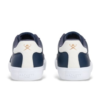 Hackett London Sneakers Blake Advance in pelle blu navy