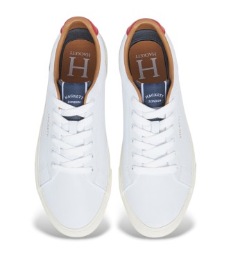 Hackett London Blake Dean Lder Sneakers hvid