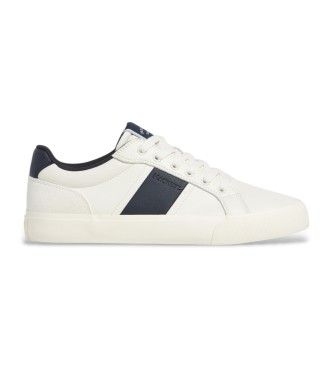 Hackett London Blake Heritage Lder Sneakers hvid