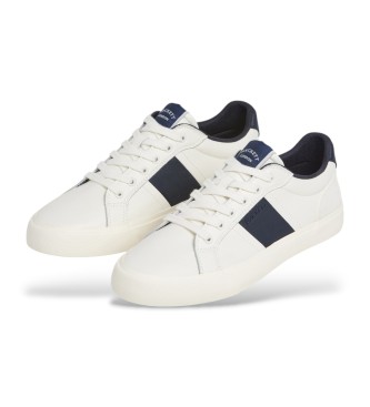 Hackett London Blake Heritage Lder Sneakers hvid