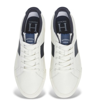 Hackett London Blake Heritage Lder Sneakers hvid