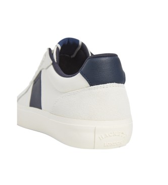 Hackett London Blake Heritage Lder Sneakers hvid