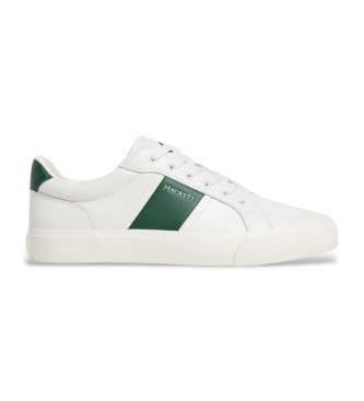 Hackett London Sneakers Blake Mix in pelle bianca