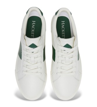 Hackett London Blake Mix Leather Sneakers Branco