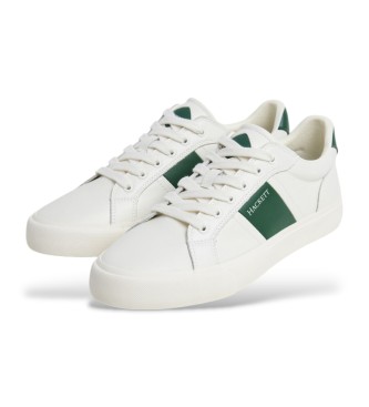 Hackett London Blake Mix Leather Sneakers White