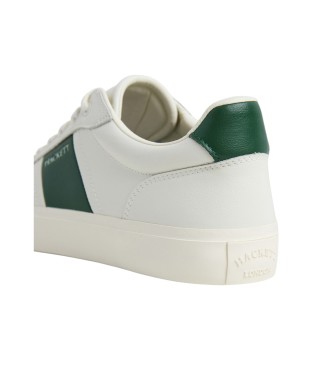 Hackett London Blake Mix Leather Sneakers Branco