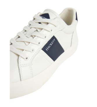 Hackett London Blake Mix usnjene superge White