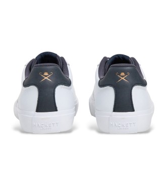 Hackett London Sneakers in pelle bianca Blake Venture