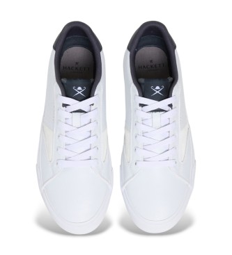 Hackett London Sneakers in pelle bianca Blake Venture