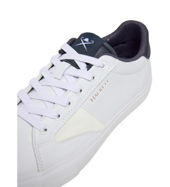 Hackett London Sneakers in pelle bianca Blake Venture