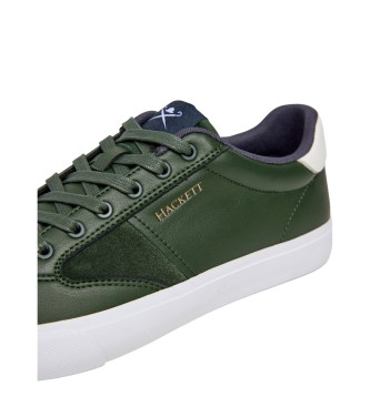 Hackett London Sneakers in pelle verde Blake Venture