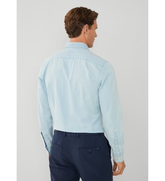 Hackett London Bleekblauw overhemd