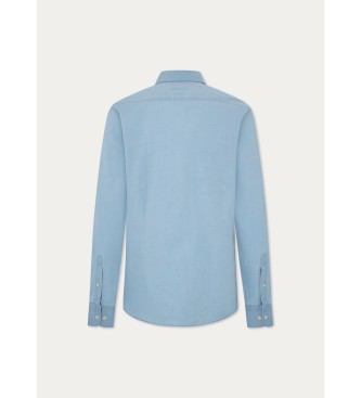 Hackett London Bleekblauw overhemd