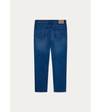 Hackett London Jeans Powerflex niebieski