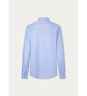 Hackett London Chemise  rayures bleues Eng Strip Shirt blue