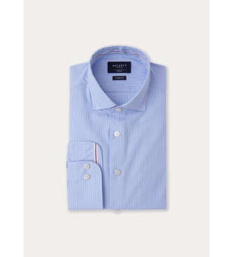 Hackett London Blue Stripe Eng Strip Shirt blue