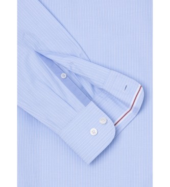 Hackett London Camisa Eng Strip azul com riscas