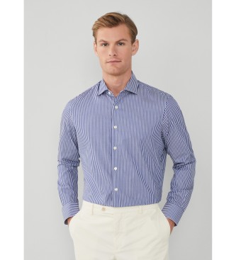 Hackett London Camisa Bold Twill Stripe azul