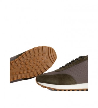 Hackett London Bolton Brown leather sneakers