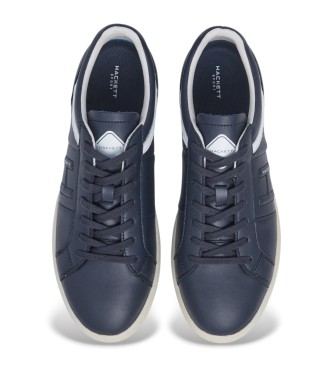Hackett London Bond Active Leren Sneakers navy