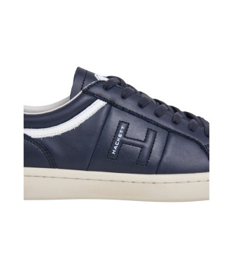 Hackett London Bond Active Leren Sneakers navy
