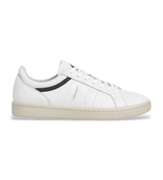 Hackett London Bond Active Leren Sneakers wit