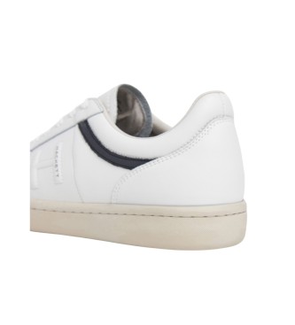 Hackett London Bond Active Leren Sneakers wit