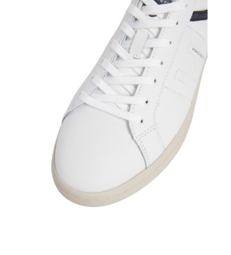 Hackett London Bond Active Leren Sneakers wit