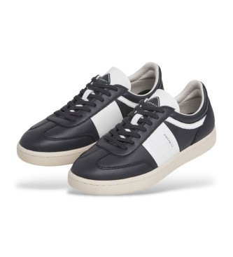 Hackett London Bond Leren Sneakers Net marine