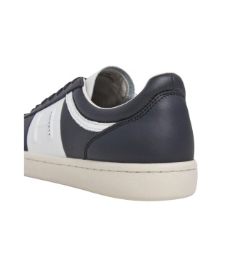 Hackett London Bond Leren Sneakers Net marine