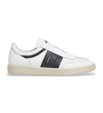 Hackett London Bond Just Leren Sneakers wit
