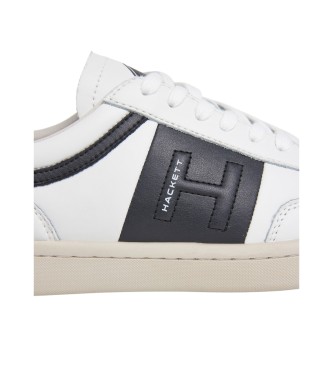 Hackett London Bond Just Leren Sneakers wit