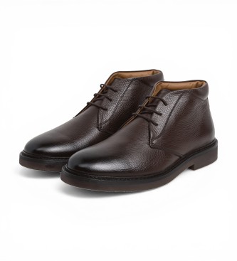 Hackett London Elsted Chukka Lederstiefel braun
