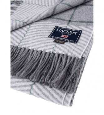 Hackett London Brit Rug scarf blue