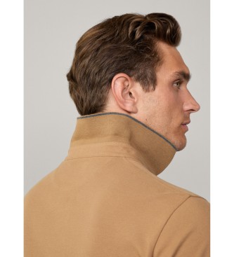 Hackett London Tailored polo shirt brown