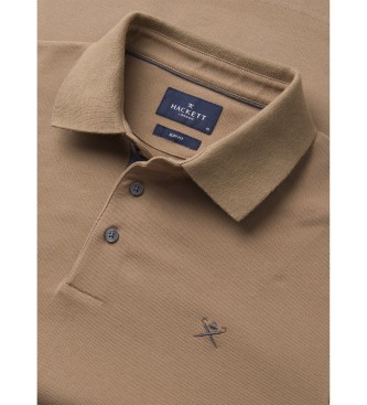 Hackett London Tailored polo shirt brown