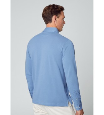 Hackett London Polo Btndown blau