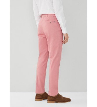 Hackett London Sloane Chino Trousers pink