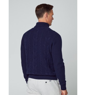 Hackett London Marine Cable Roll Pullover