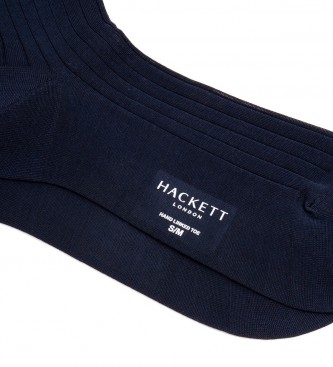 Hackett London Meias de algodo azul-marinho