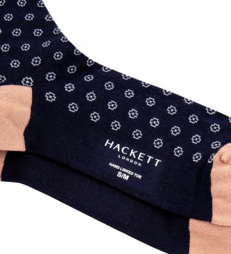 Hackett London Socks Geo Foulard navy