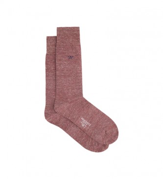 Hackett London Rdbrune sokker med kontrastlogo