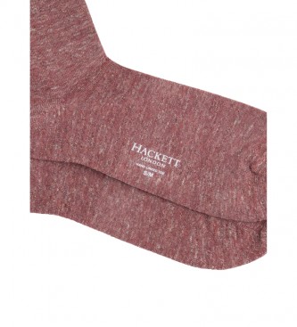 Hackett London Rdbrune sokker med kontrastlogo