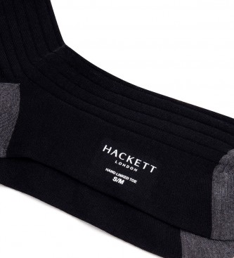 Hackett London Merino lange sokker sort