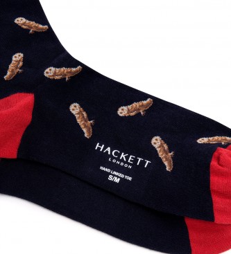 Hackett London Socken Eule navy